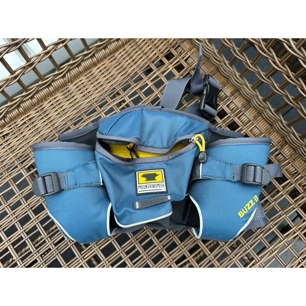 Mountainsmith Buzz 2 Lumbar Hiking Pack Bag - blue & gray
